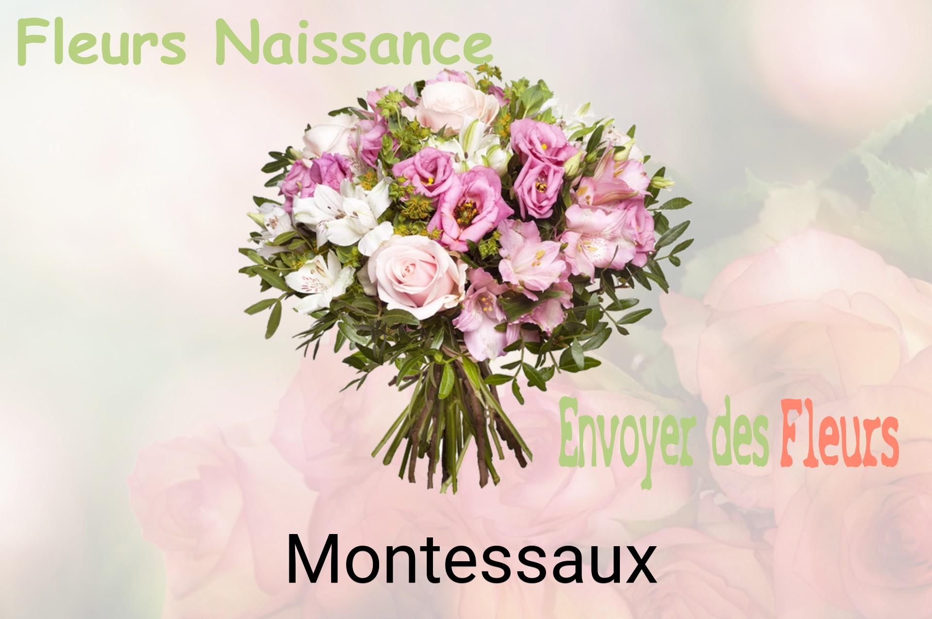 Bouquet de fleurs de naissance livré à Montessaux